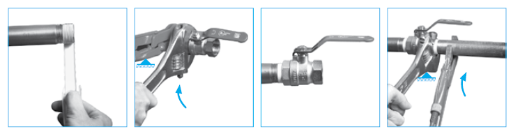 Brass Ball Valve installation FF