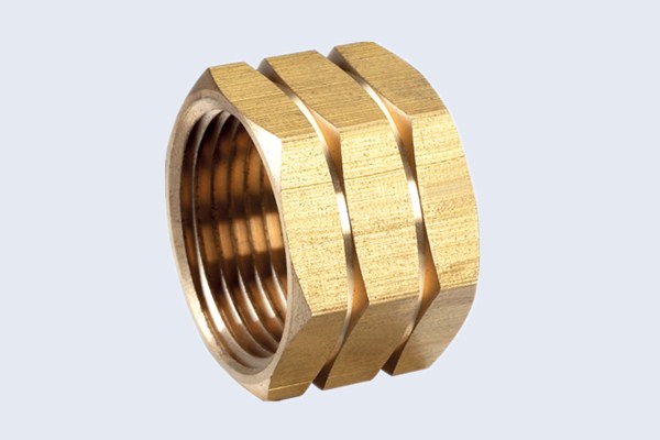 Grooved Hexagonal Brass Coupling N30111011Y