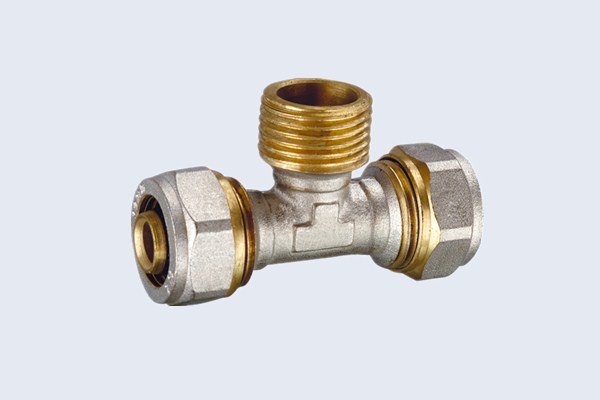 Male Tee Brass PEX Fittings N30161011