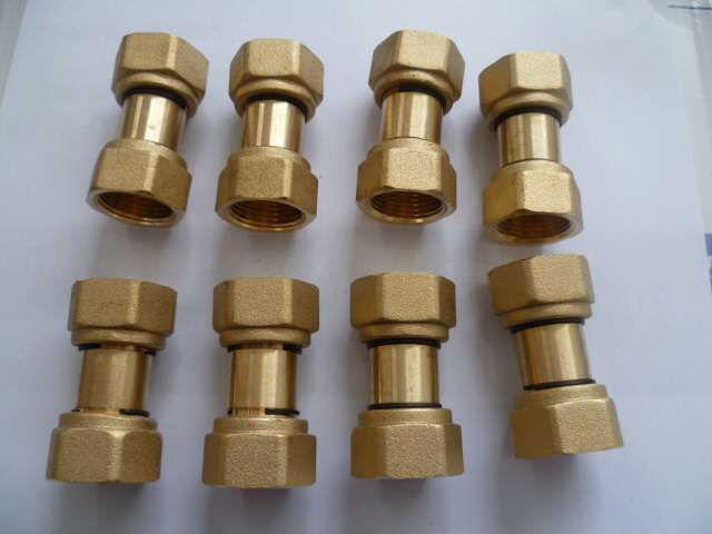 Double Union Brass Fittings for Gas Meters
